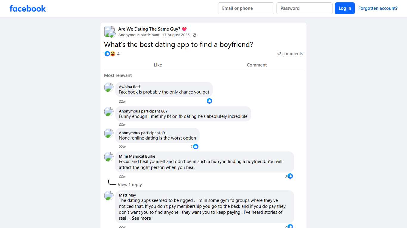Are We Dating The Same Guy? ❤️ | What's the best dating app to find a boyfriend | Facebook